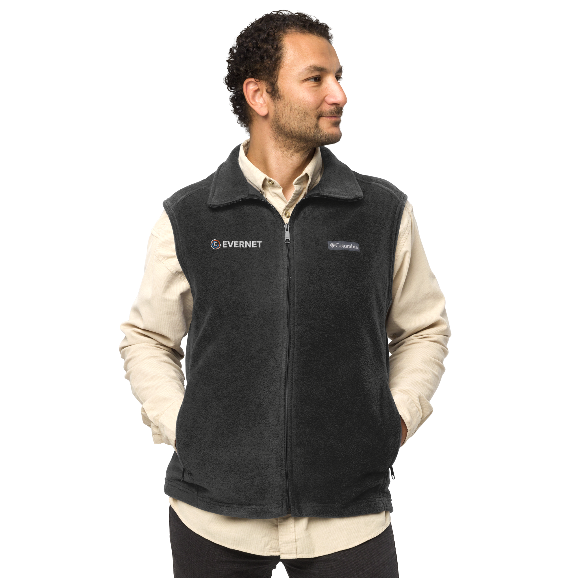 Men’s EVERNET Embroidered Columbia fleece vest - Image 8