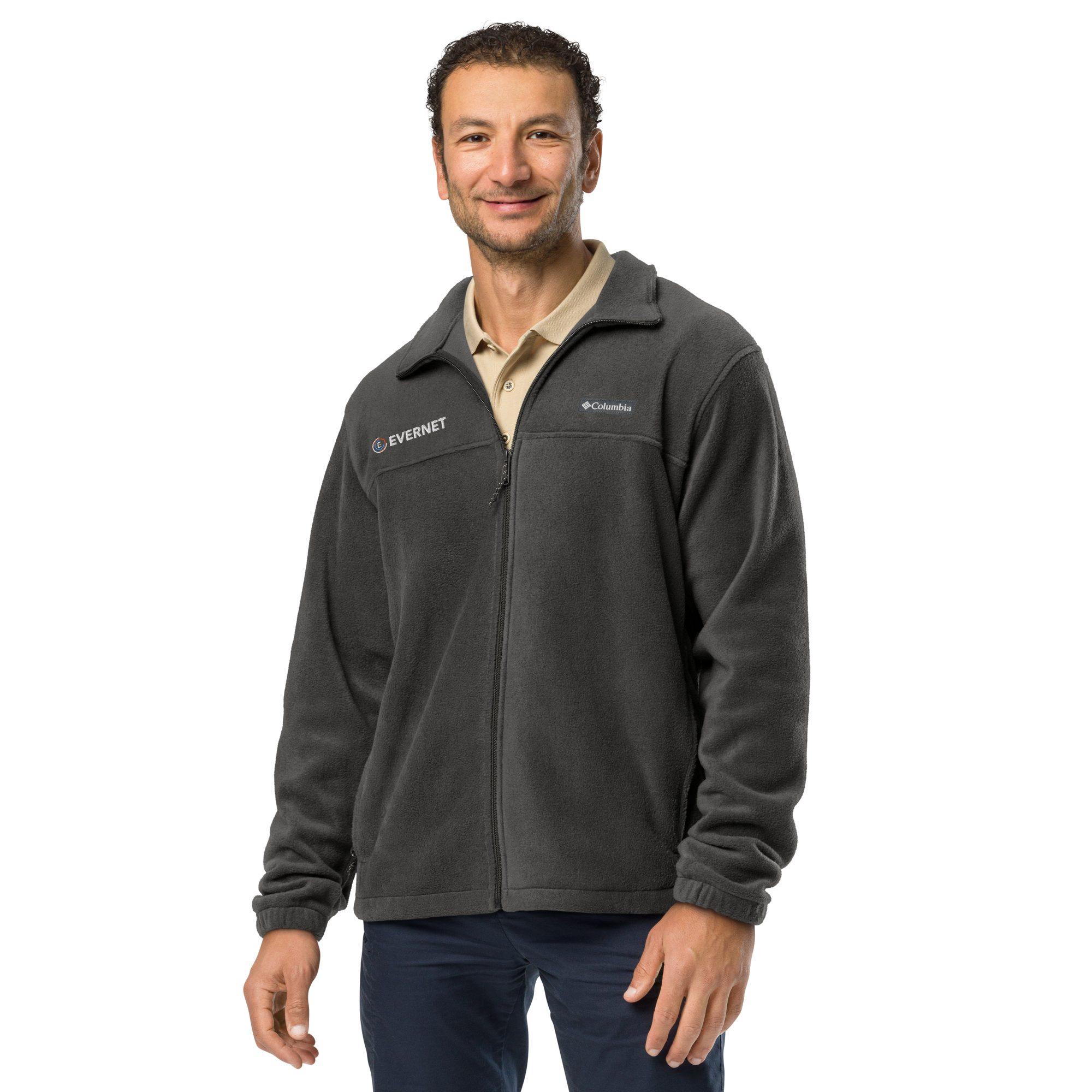 Unisex Dark Color Columbia fleece jacket - Image 6