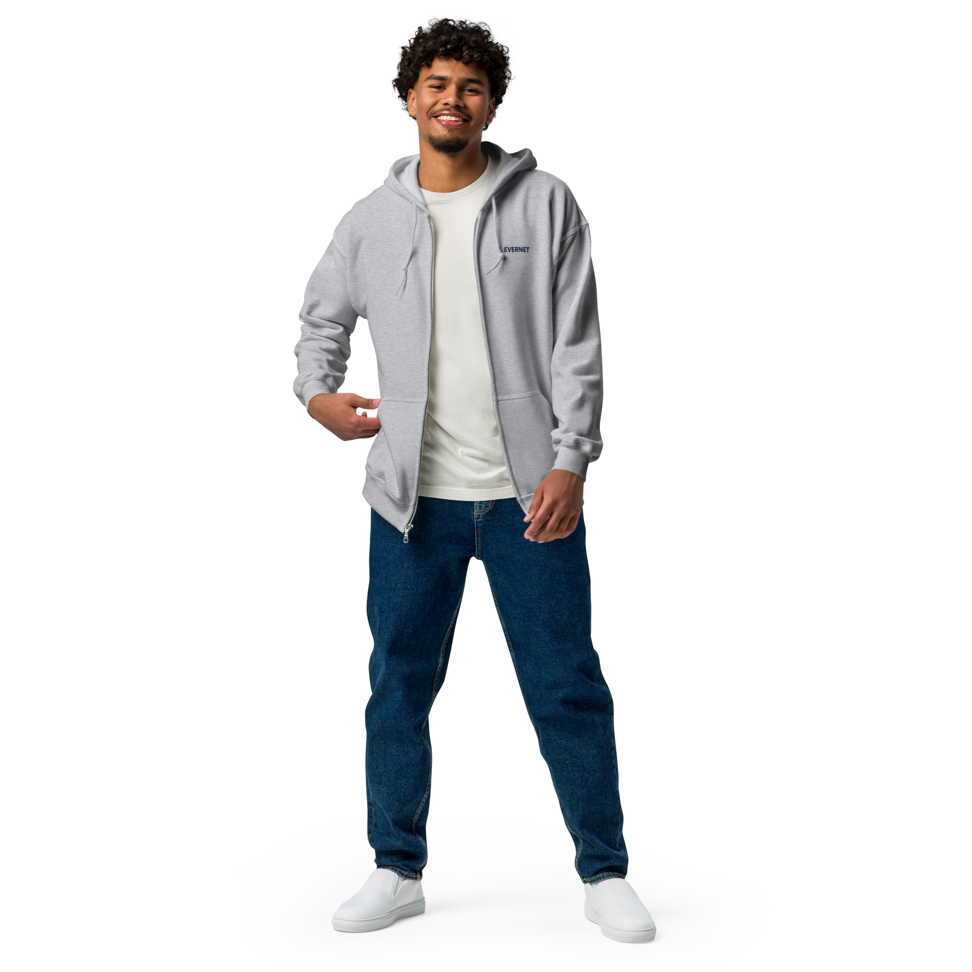 Unisex heavy blend Light Color zip hoodie - Image 2