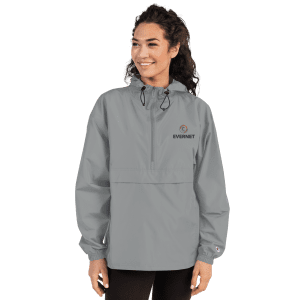 Dark Embroidered EVERNET Champion Packable Jacket
